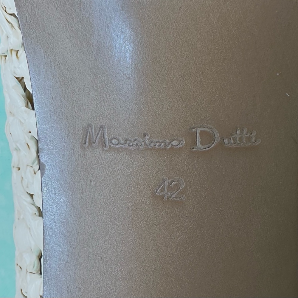 Mossimo Dutti ⭐️ Elegant Beige Woven Heels Sz 42 - Picture 8 of 9